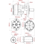 WZMOCNIONY SILNIK HYDRAULICZNY GRUPA 2 25cm3 850 obr BMR SMR WAŁEK 25 mm